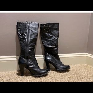 Guess Black Leather Boots